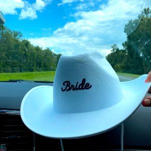 bride cowgirl hat